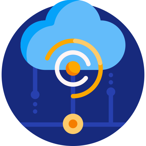 cloud computing Detailed Flat Circular Flat icon