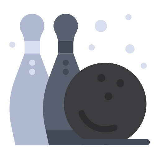 bowling pinnen Flatart Icons Flat icoon