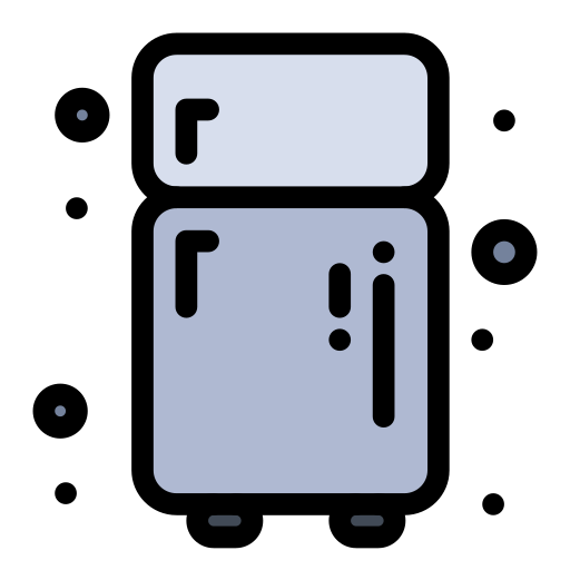 Refrigerator Flatart Icons Lineal Color icon