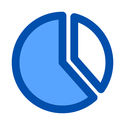 wykresy kołowe Generic Blue ikona