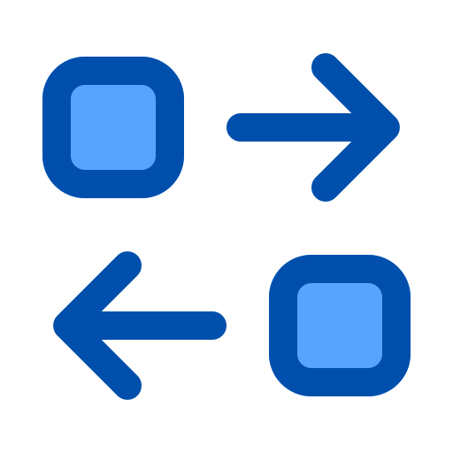 flujo de trabajo Generic Blue icono