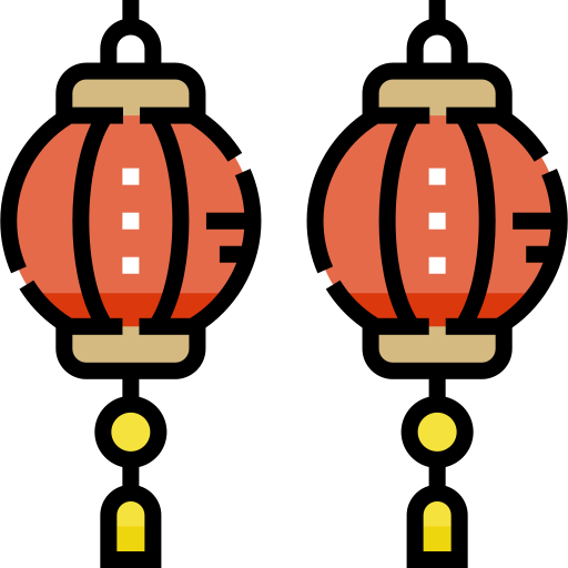 Lantern Detailed Straight Lineal color icon