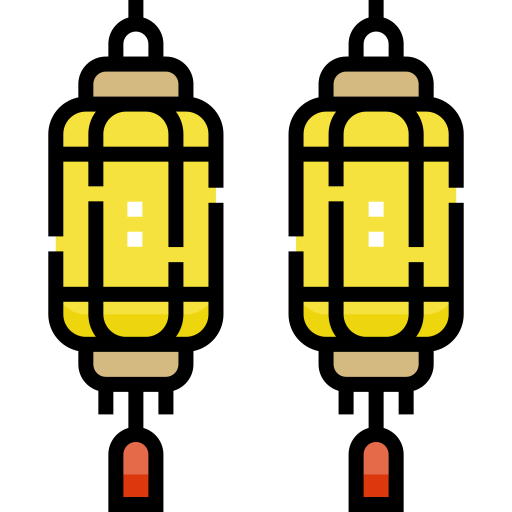 lanterne Detailed Straight Lineal color Icône