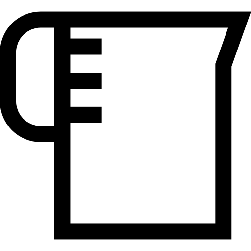 계량컵 Basic Straight Lineal icon