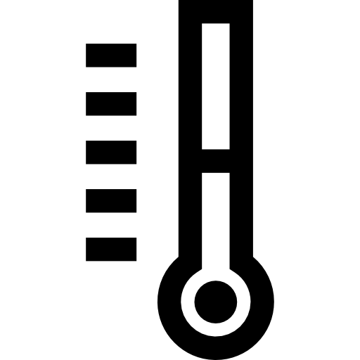 온도계 Basic Straight Lineal icon