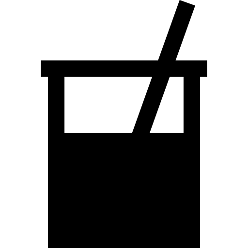 cubilete Basic Straight Filled icono