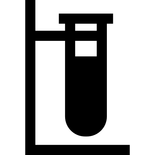 Test tube Basic Straight Filled icon