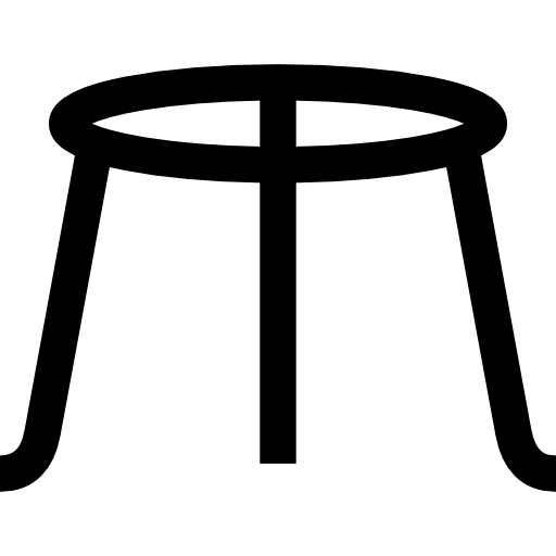 trípode Basic Straight Filled icono