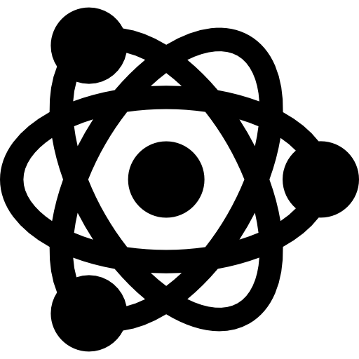 atom Basic Straight Filled ikona