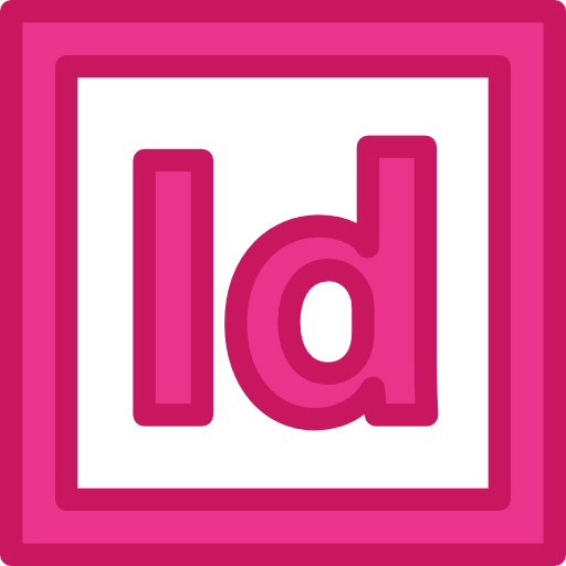 adobe indesign Detailed Rounded Lineal color icoon