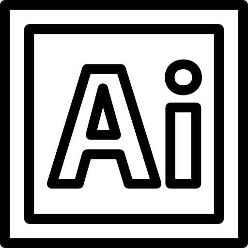 adobe illustrator Detailed Rounded Lineal Icône
