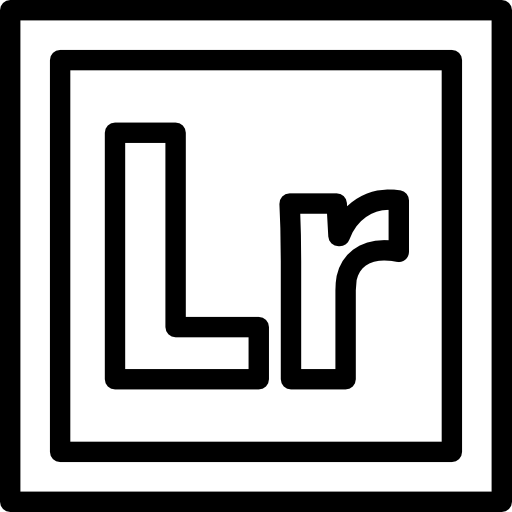 adobe lightroom Detailed Rounded Lineal icono