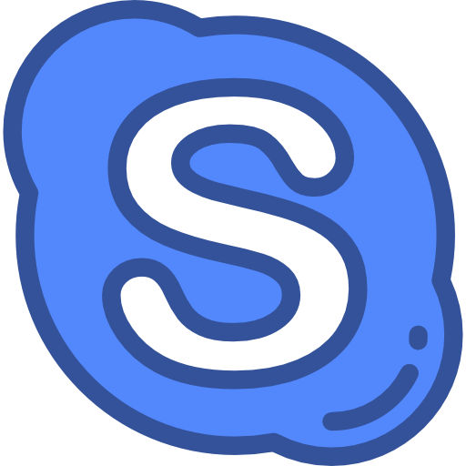 skype Detailed Rounded Lineal color иконка