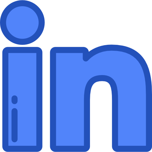 linkedin Detailed Rounded Lineal color icono