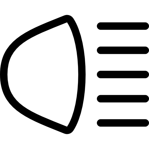 Car lights Undertone Outline icon