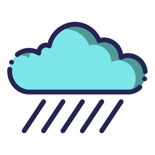 Rainy Generic Outline Color icon