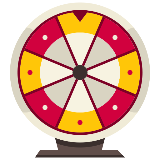 rueda de la fortuna Justicon Flat icono