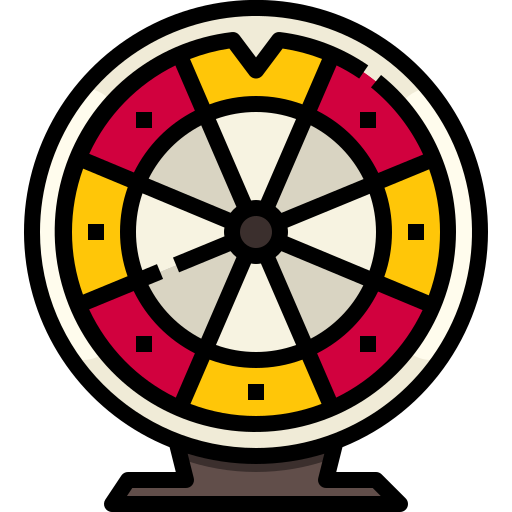 ruota della fortuna Justicon Lineal Color icona