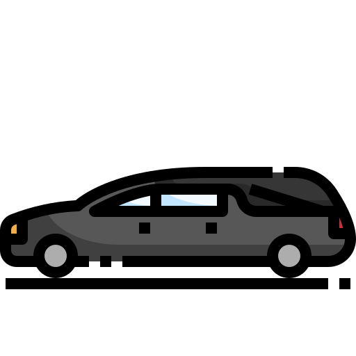 coche fúnebre Justicon Lineal Color icono