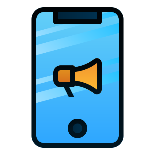 mobiles marketing Andinur Lineal Color Gradient icon