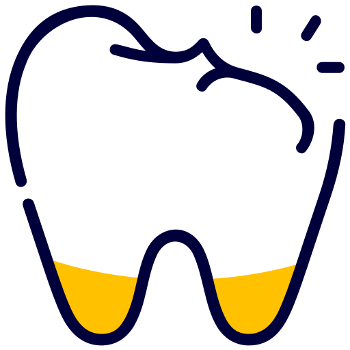 Сломанный зуб Generic Fill & Lineal иконка