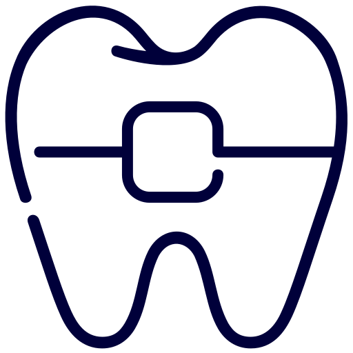 aparat ortodontyczny Generic Detailed Outline ikona
