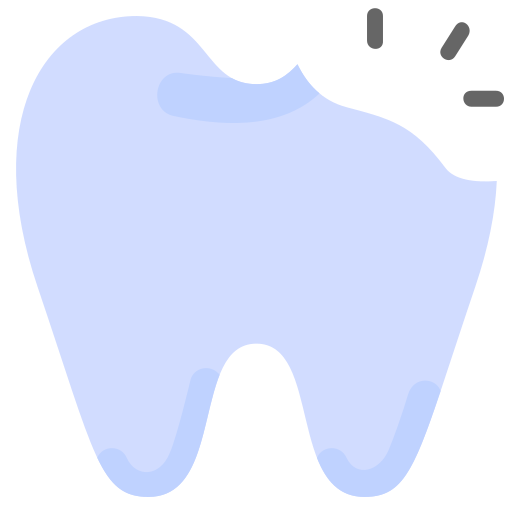 Broken tooth Generic Flat icon