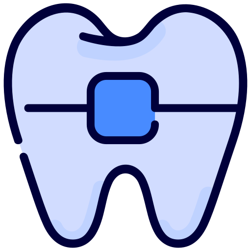 aparat ortodontyczny Generic Outline Color ikona