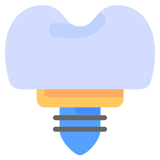 implant dentystyczny Generic Flat ikona