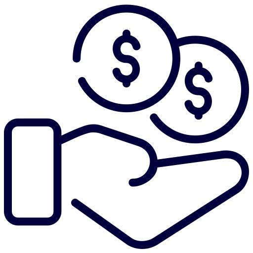 Receive money Generic Detailed Outline icon