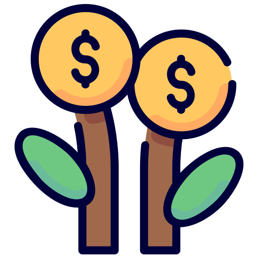 crescita del denaro Generic Outline Color icona