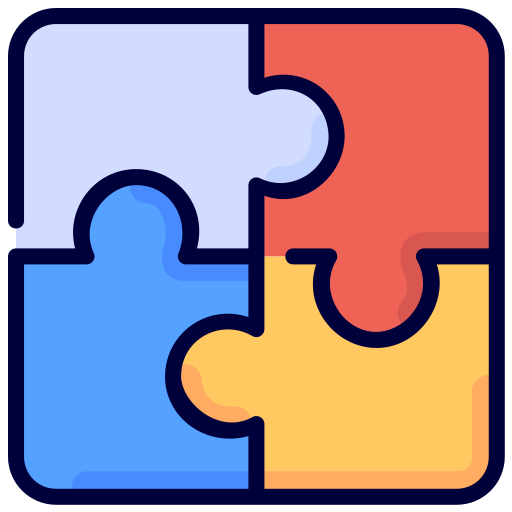 퍼즐 Generic Outline Color icon