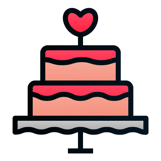 Свадебный пирог Andinur Lineal Color Gradient иконка