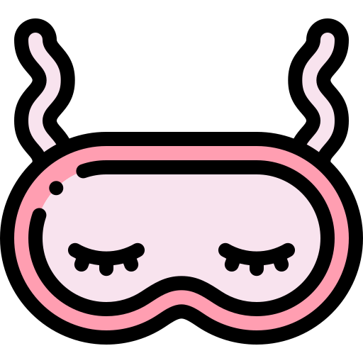 Sleeping mask Detailed Rounded Lineal color icon