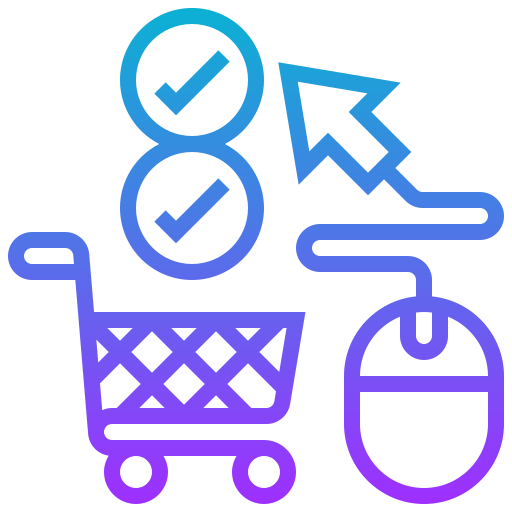 Shopping Meticulous Gradient icon