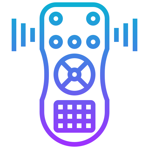 Remote control Meticulous Gradient icon
