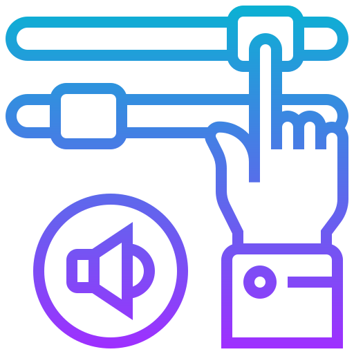 Voice control Meticulous Gradient icon