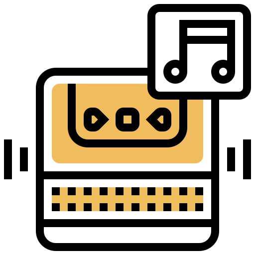 Music player Meticulous Yellow shadow icon