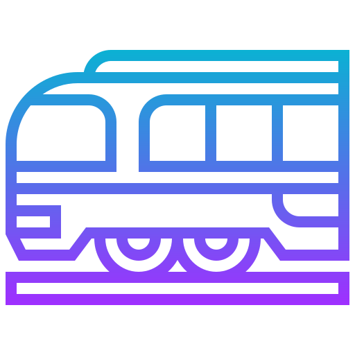 trem Meticulous Gradient Ícone