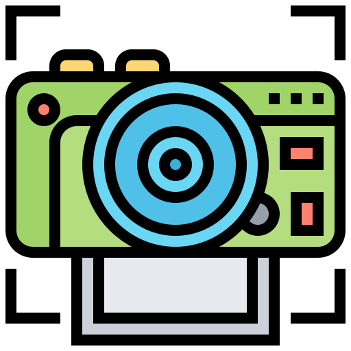 cámara Meticulous Lineal Color icono