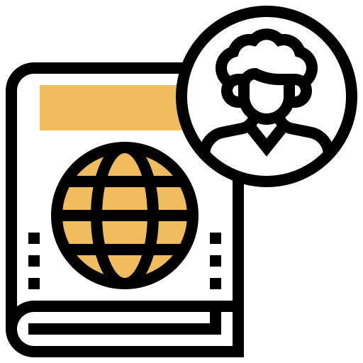 パスポート Meticulous Yellow shadow icon