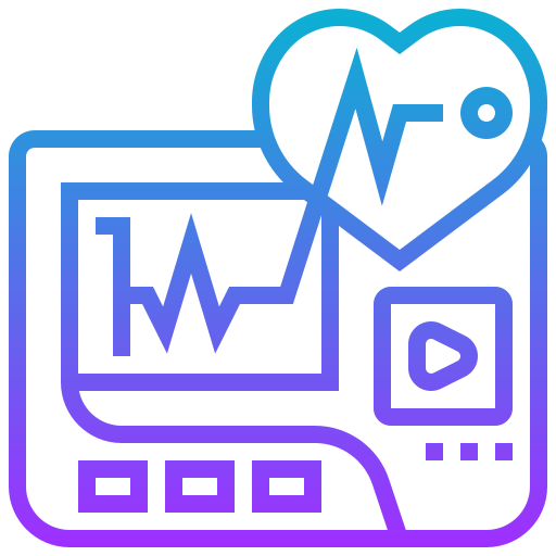 monitor pracy serca Meticulous Gradient ikona
