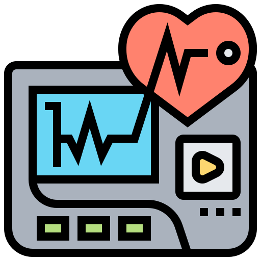 Heart rate monitor Meticulous Lineal Color icon
