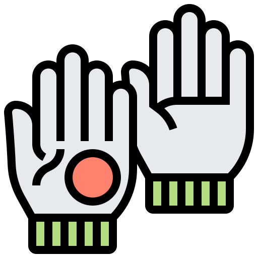 Glove Meticulous Lineal Color icon