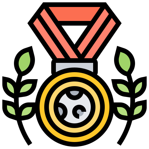 medal Meticulous Lineal Color ikona