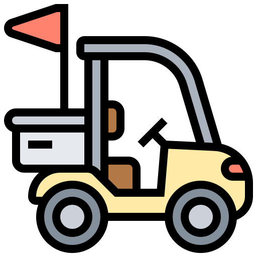 Golf cart Meticulous Lineal Color icon