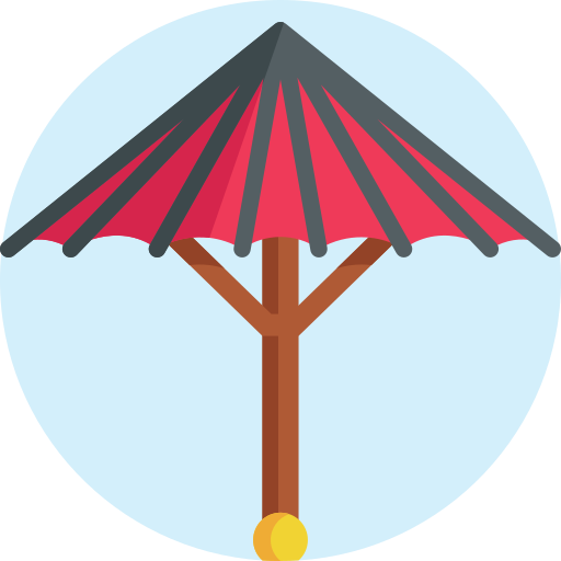 parasol Detailed Flat Circular Flat ikona