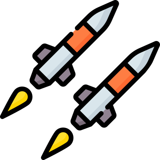 Missile Special Lineal color icon