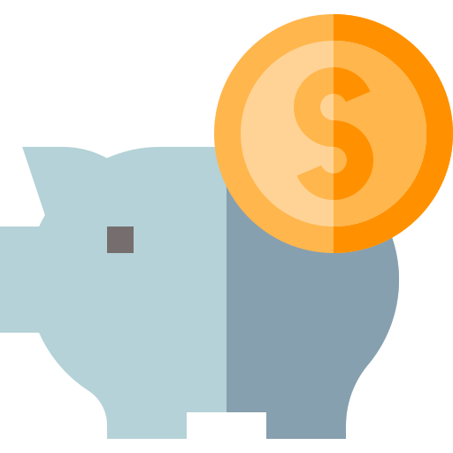 Money box Basic Straight Flat icon