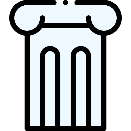 Column Detailed Rounded Lineal color icon